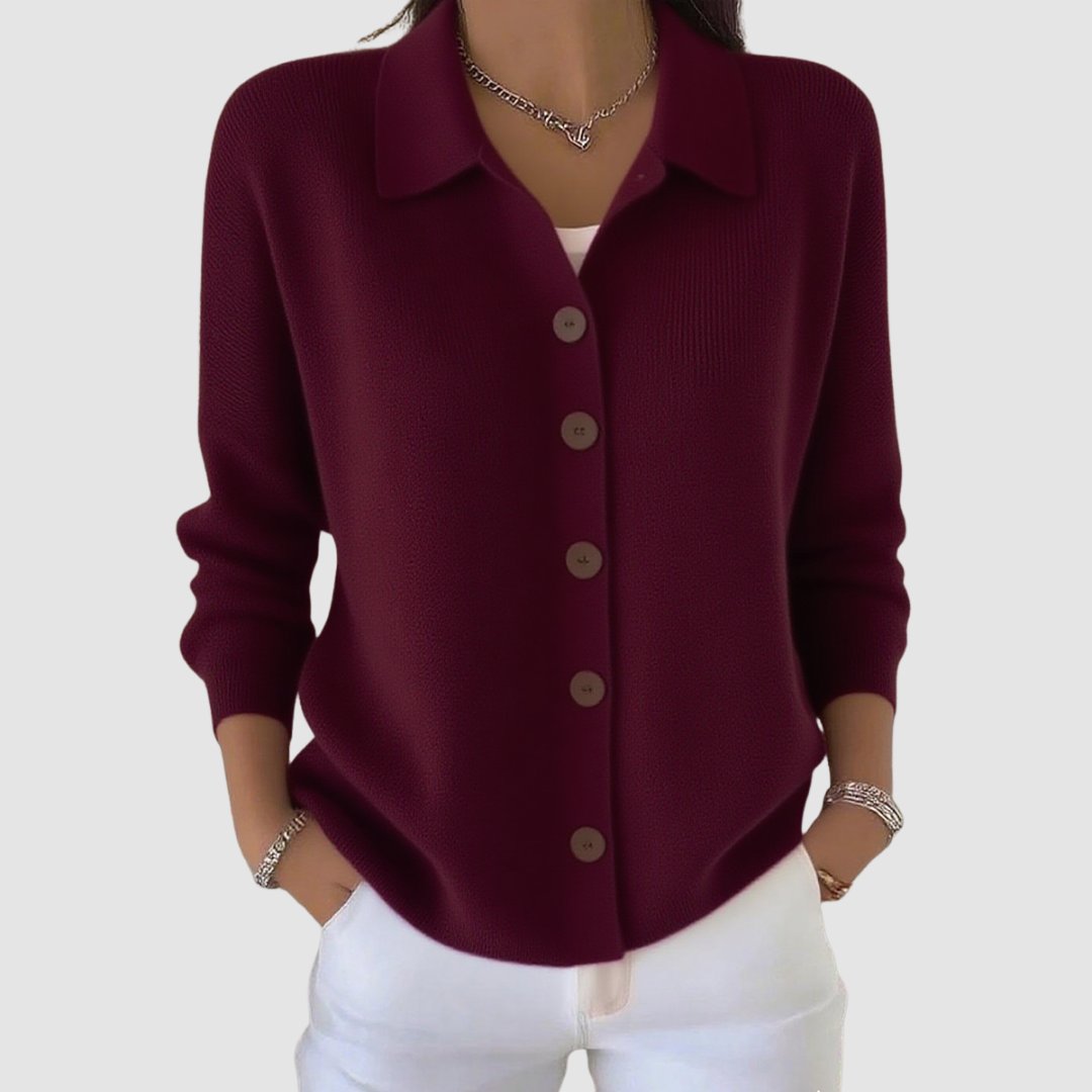 Riah™ | Soft Button-Up Knit Cardigan